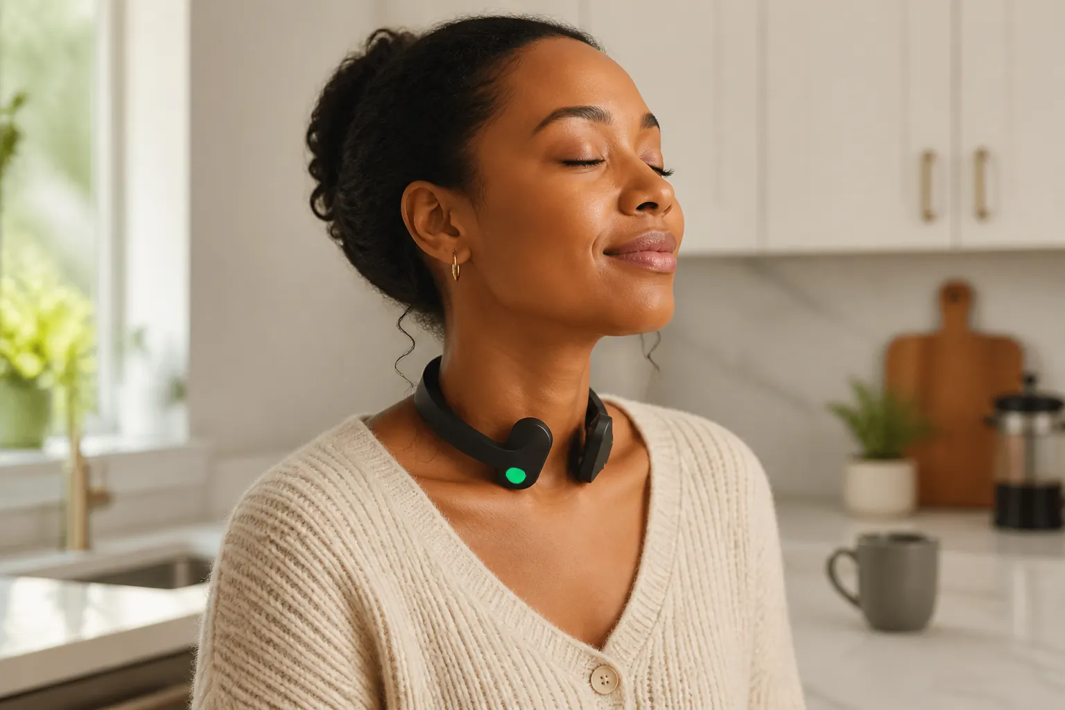 CalmNerveGuide vagus nerve stimulation lifestyle session with Pulsetto